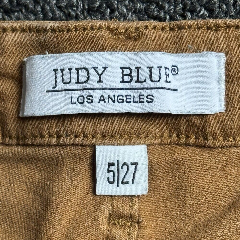 Judy Blue Slim Fit Carpenter Pants Rust Orange Utility Size 5/27 Cargo Utility - Picture 2 of 13